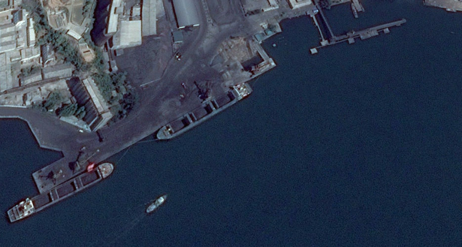 Satellite imagery time lapse shows continued activity at North Korean coal facilities