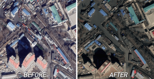 The coronavirus slowdown at North Korean ports, as seen from above