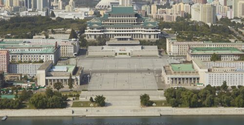 Military parade preparations stepped up in central Pyongyang, training grounds