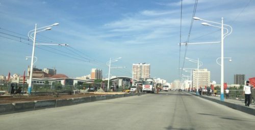 Pyongyang bridge in second stage of renovations ahead of military parade: source