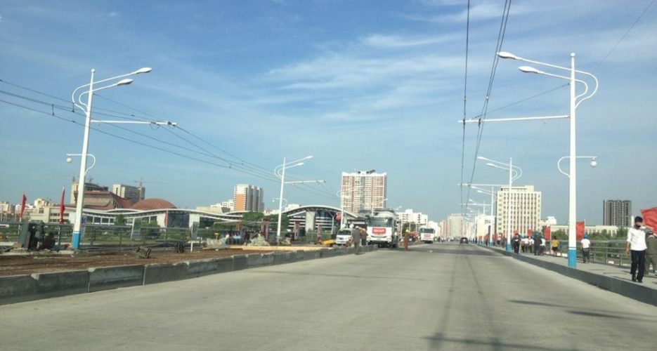 Pyongyang bridge in second stage of renovations ahead of military parade: source