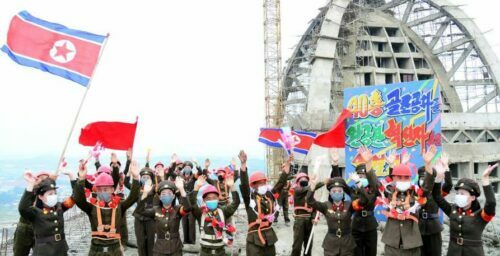 Exclusive images provide first look at North Korea’s newest skyscraper street