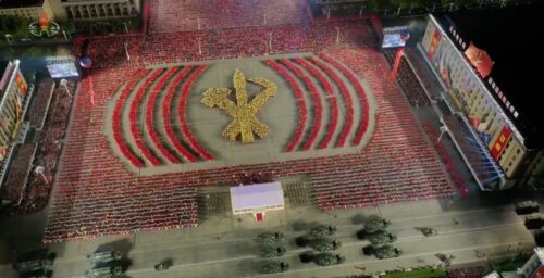 North Korean civilians start military parade training, imagery shows