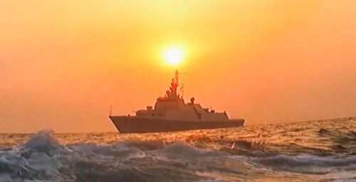 North Korea offers rare look at its newest naval corvette