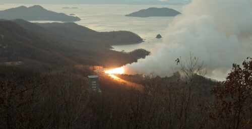 North Korea debuts next stage in topsy-turvy development of solid-fuel missiles