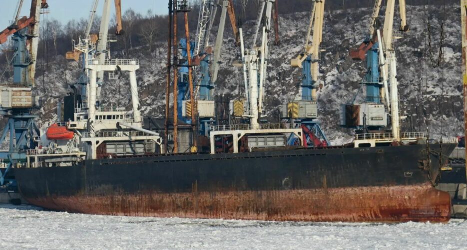 North Korean vessel loiters outside Russian port, raising arms trade concerns