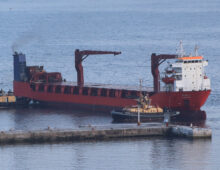 Russian cargo ship implicated in arms smuggling returns to North Korean port