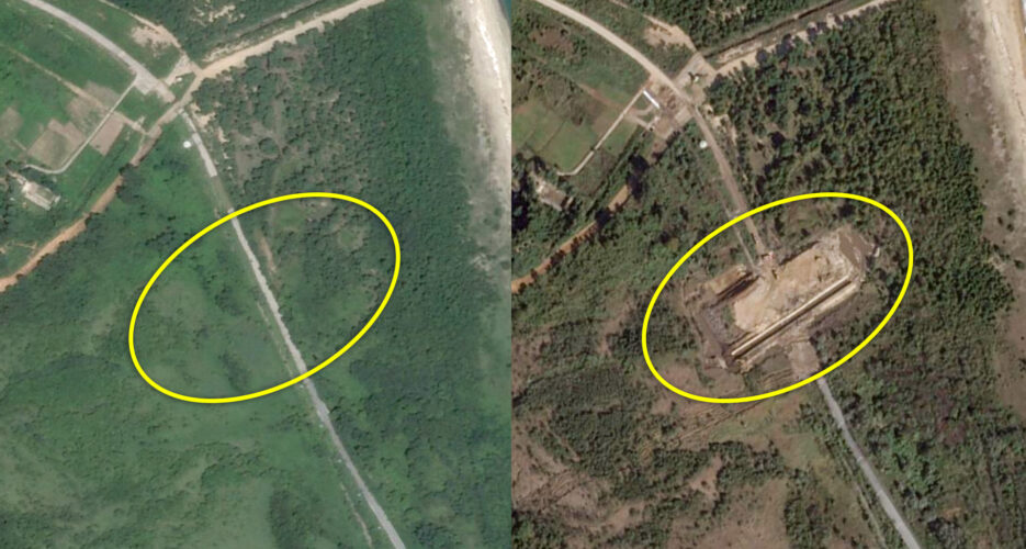 North Korea building football field-sized blockade at destroyed border road