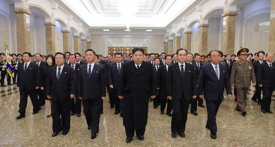 Kim Jong Un reemerges after extended absence to pay respects to late father