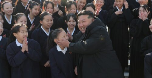 Kim Jong Un meets young Korean students from Japan in bid to win their loyalty