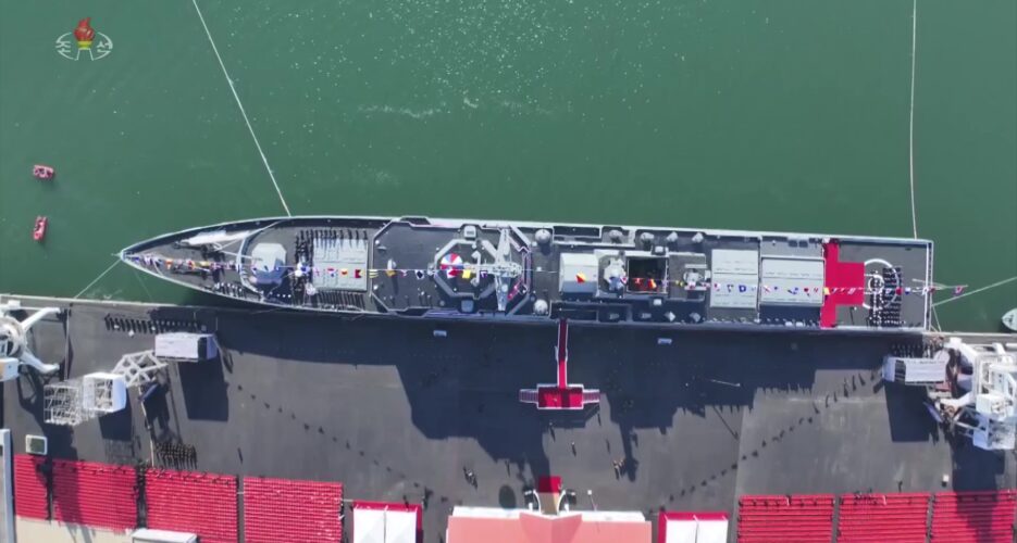 North Korea lifts capsized warship upright 2 weeks after launch failure: Report
