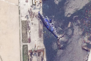 North Korean warship still capsized a week after projected recovery date