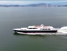 Kim Jong Un’s grand arrival at big beach resort used yacht handed down from dad