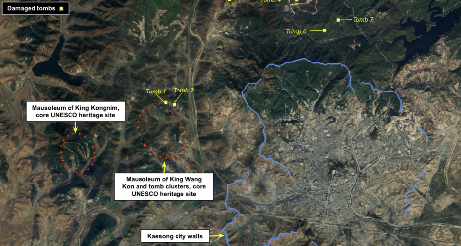 Ancient royal tombs in North Korea appear to have been opened, damaged