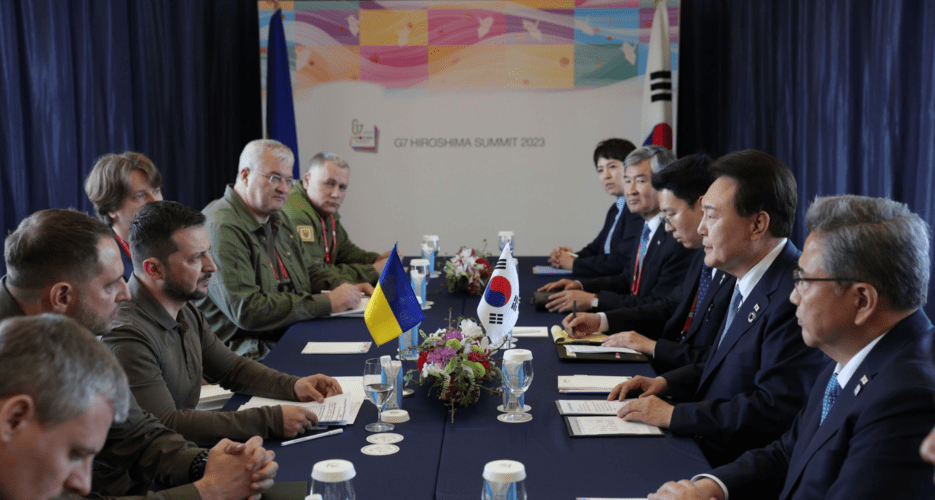 Yoon pledges support for Ukraine at G7 Summit after meeting with Zelensky