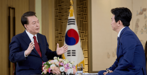 President Yoon’s defense of first lady in TV interview ignites backlash