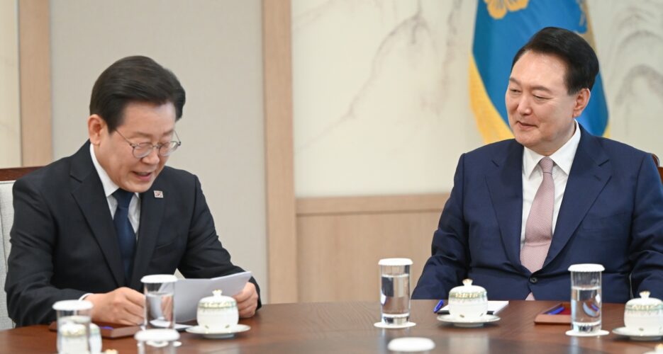 First formal meeting between Yoon and opposition leader yields scant progress