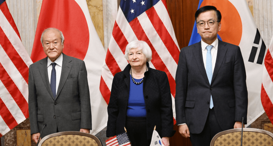 US, South Korea, Japan unite to tackle currency woes, supply chain risks