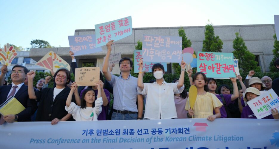 South Korea’s top court demands action on climate targets for future generations